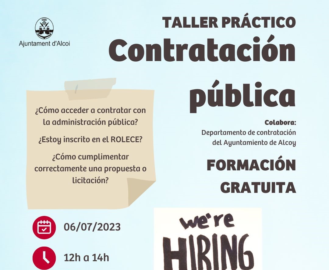 Taller práctico «Como contratar con la administración pública»