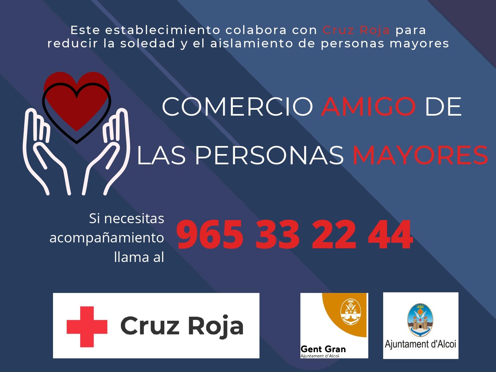 Únete a la campaña «Comercio Amigo de las Personas Mayores» en Alcoy.