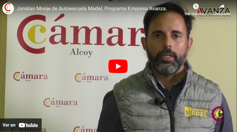 Jonatan Maje de la Autoescuela Madel, participante Programa Empresa Avanza