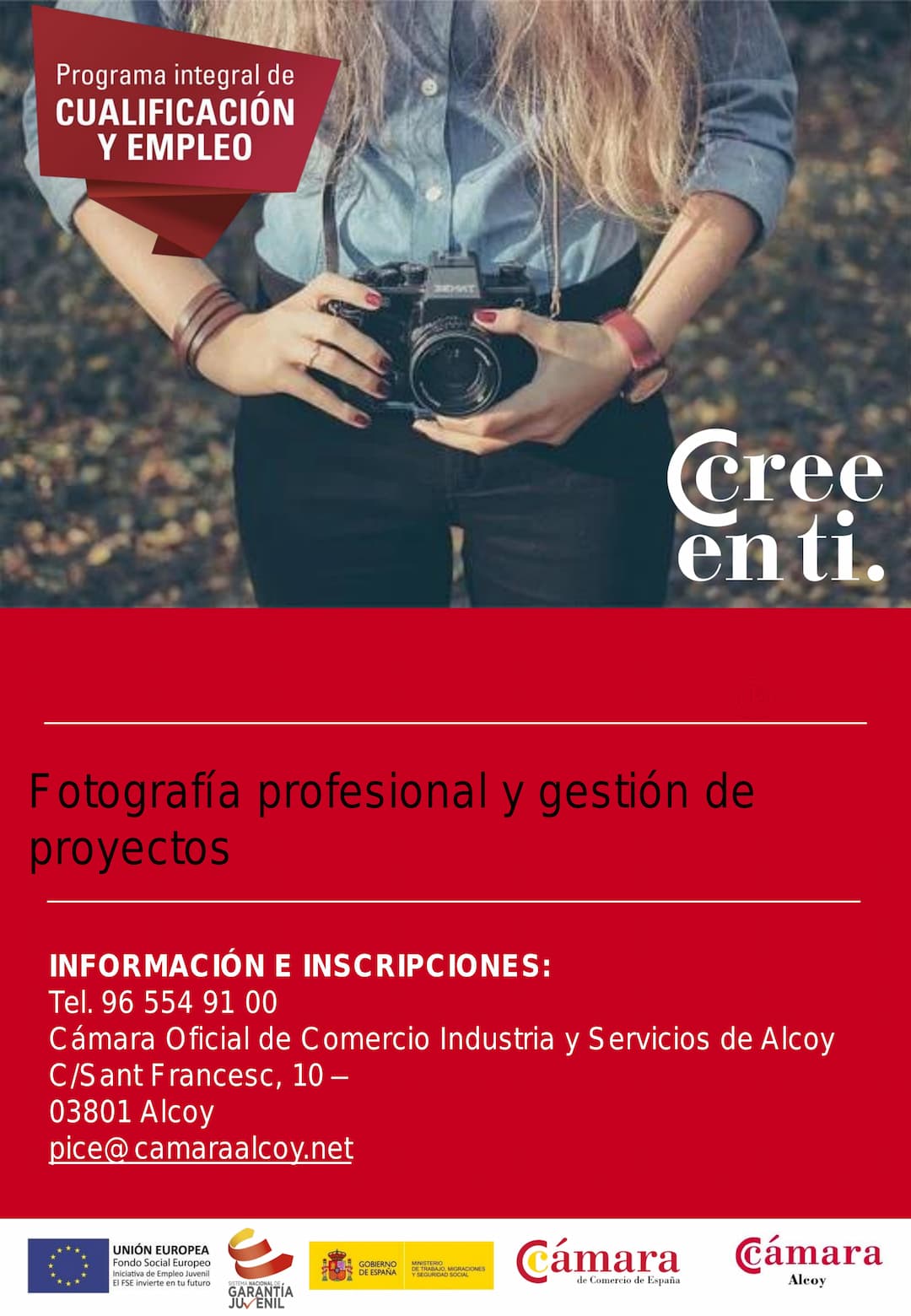 Fotografía profesional y gestión de proyectos