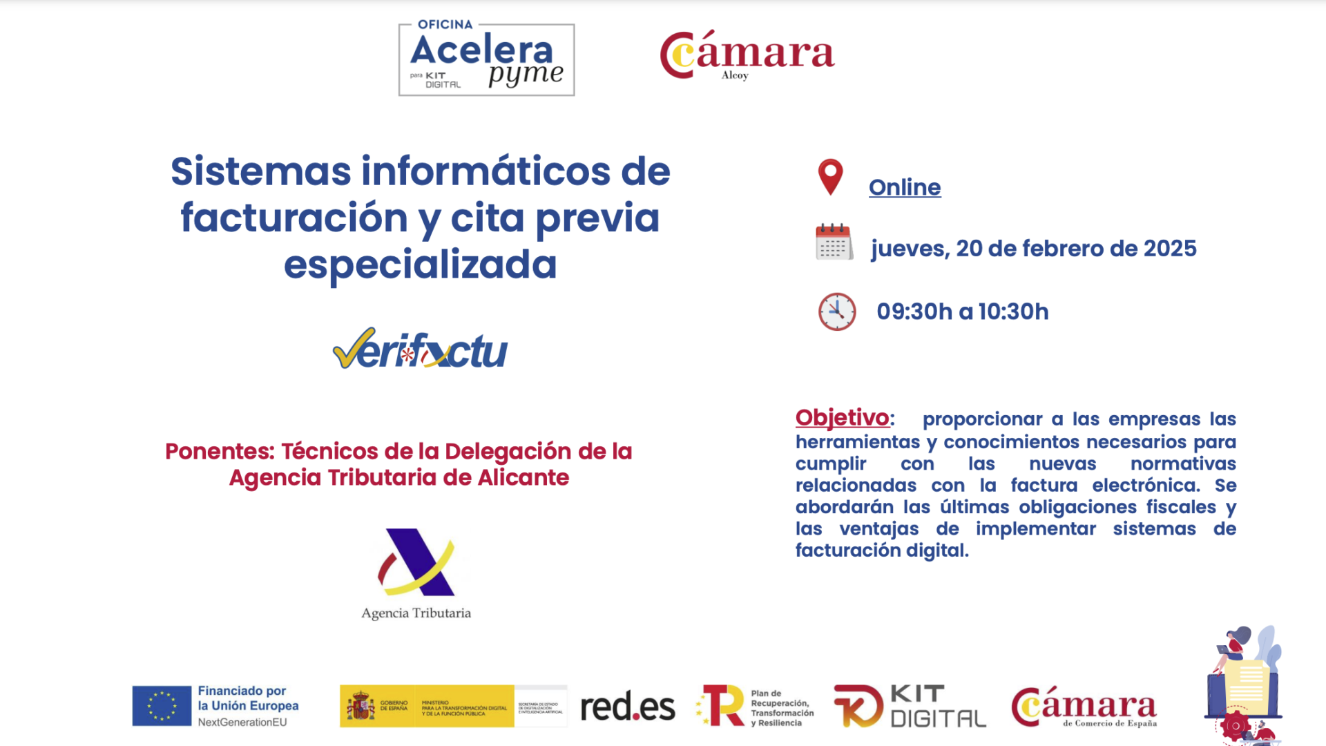 Jornada AceleraPyme sobre facturación y cita previa especializada para asociaciones de Alicante