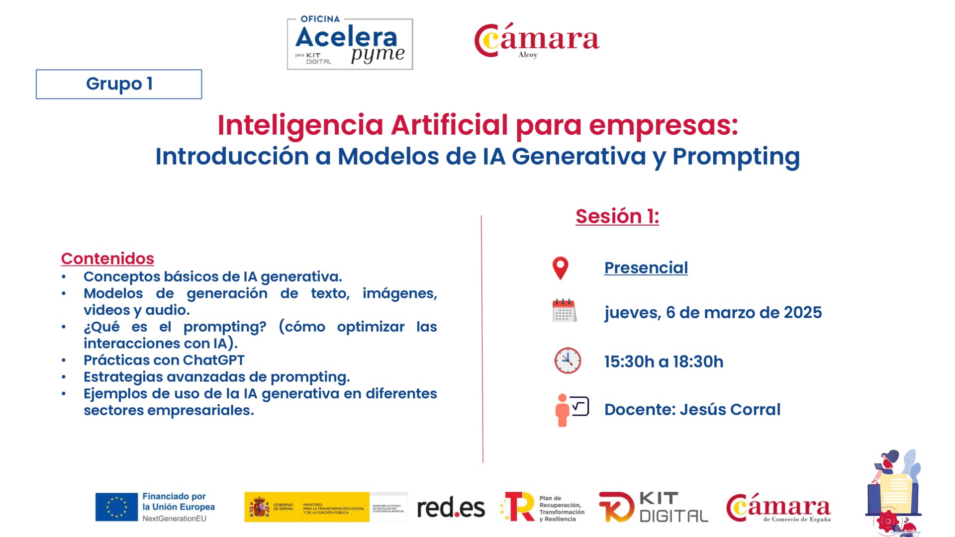 Próxima Jornada OAP Introducción a Modelos de IA Generativa y Prompting